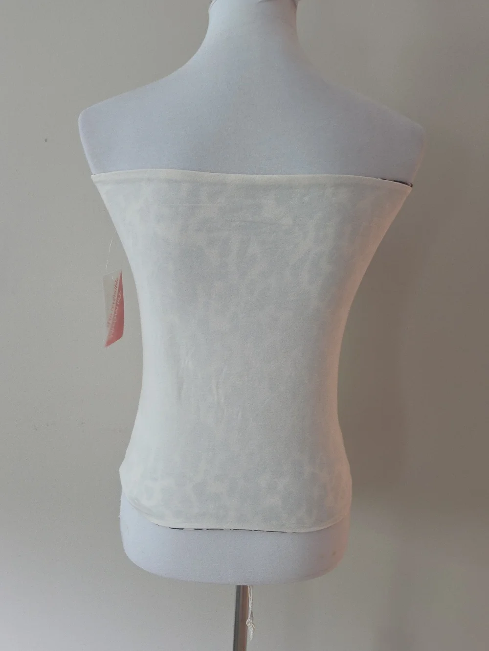 Betty Boop Graphic Strapless Tube Top - Cream Brand New
